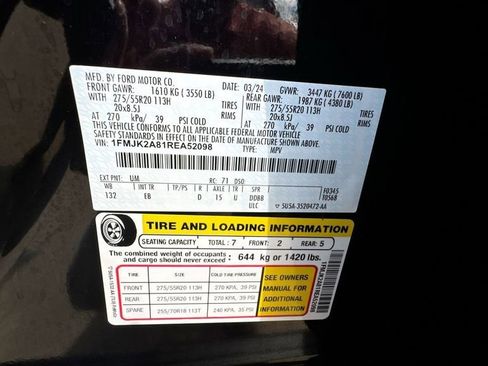 Used 2024 Ford Expedition Max Limited image 40