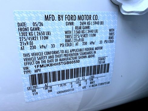 New 2026 Ford Explorer Platinum w/ LUX Leather Package AWD/4WD image 30