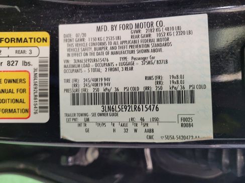 Used 2020 Lincoln MKZ Reserve w/ Elements Package FWD image 33