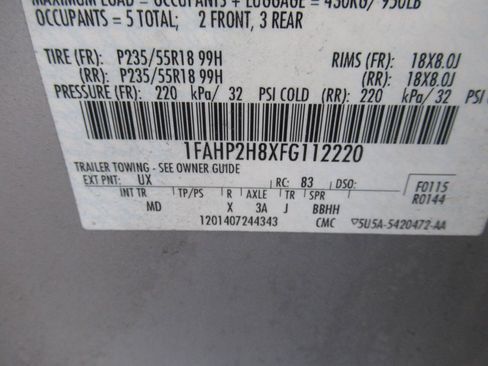 Used 2015 Ford Taurus SEL w/ Equipment Group 201A AWD/4WD image 17