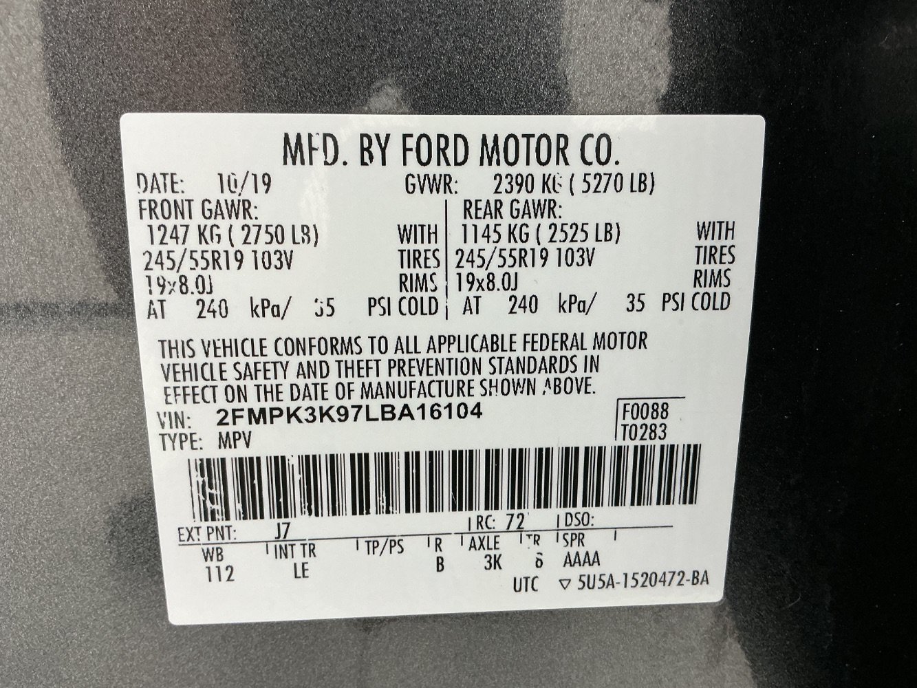 Used 2020 Ford Edge Titanium FWD image 49