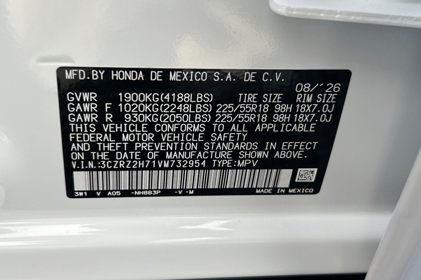 New 2027 Honda HR-V EX-L image 26