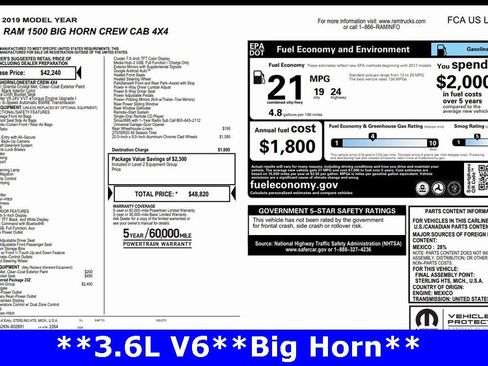 Used 2019 RAM 1500 Big Horn image 5