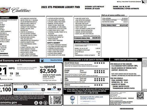 Used 2023 Cadillac XT5 Premium Luxury image 11