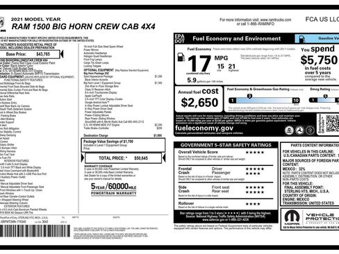 Used 2021 RAM 1500 Big Horn AWD/4WD image 12
