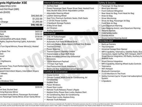 Used 2023 Toyota Highlander XSE AWD/4WD image 34