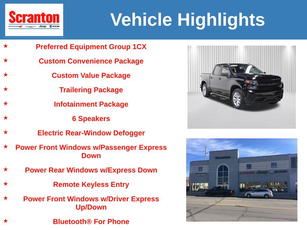 Used 2020 Chevrolet Silverado 1500 Custom w/ Custom Value Package AWD/4WD image 6