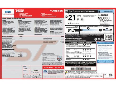 Used 2022 Ford Edge ST w/ Equipment Group 401A AWD/4WD image 9