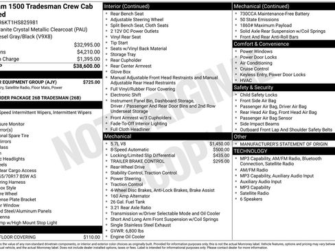 Used 2017 RAM 1500 Tradesman w/ Popular Equipment Group RWD image 4