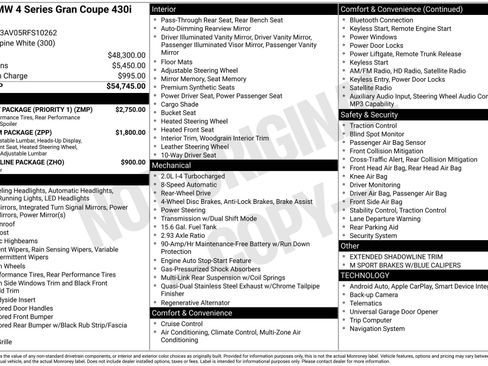 Used 2024 BMW 430i Gran Coupe w/ M Sport Package (Priority 1) RWD image 44