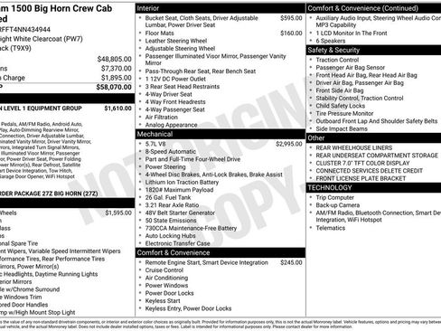 Certified 2022 RAM 1500 Big Horn AWD/4WD image 42