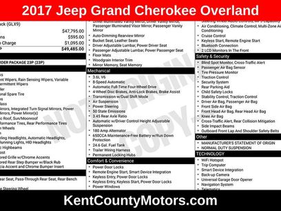 Used 2017 Jeep Grand Cherokee Overland