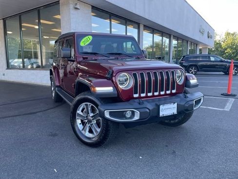 Used 2021 Jeep Wrangler Unlimited Sahara w/ LED Lighting Group AWD/4WD image 3