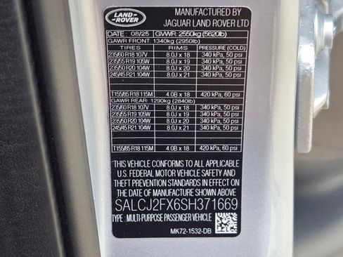 Certified 2025 Land Rover Discovery Sport S AWD/4WD image 24
