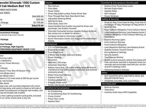 Used 2022 Chevrolet Silverado 1500 Custom AWD/4WD image 2