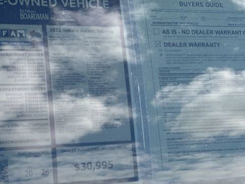 Used 2022 Subaru Ascent Touring w/ Popular Package #2A image 31