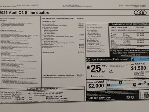New 2026 Audi Q3 quattro 2.0T AWD/4WD image 38