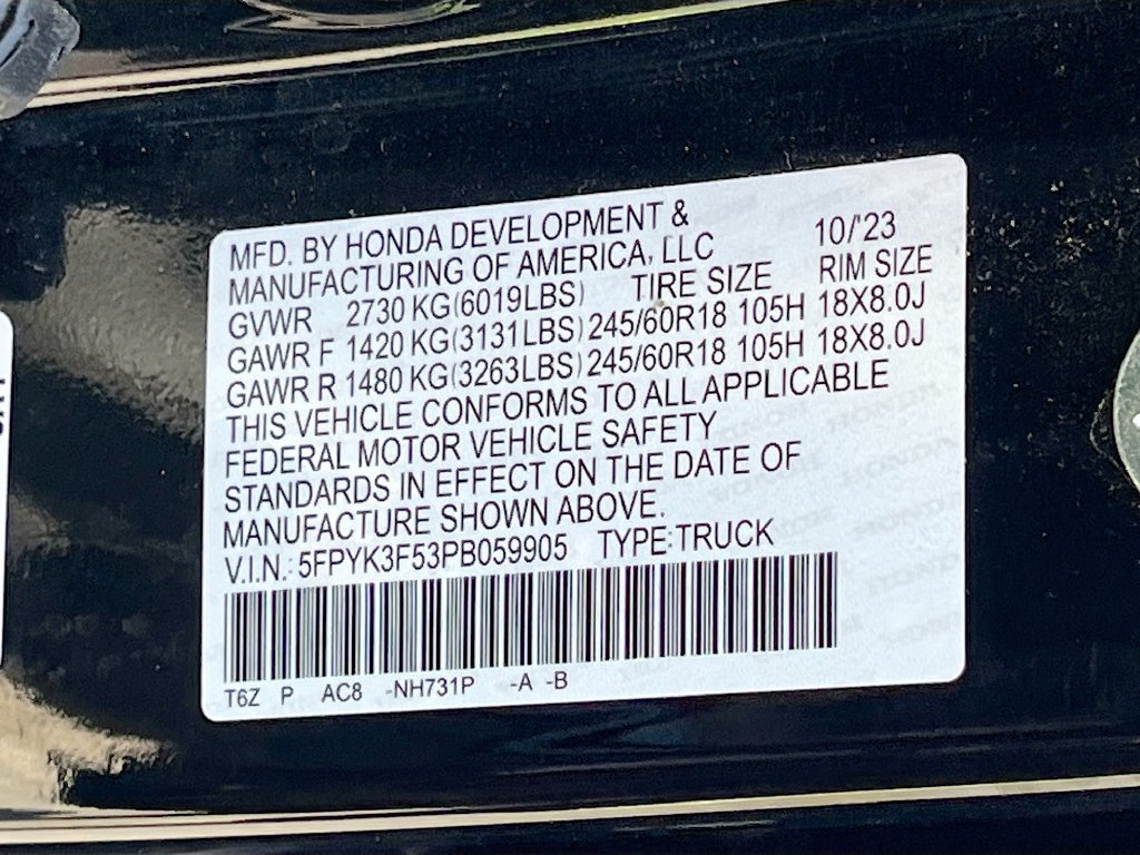 Used 2023 Honda Ridgeline RTL image 32