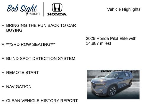 Certified 2025 Honda Pilot Elite image 3