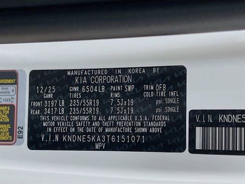 New 2026 Kia Carnival SX w/ SX Dark Edition Package image 35