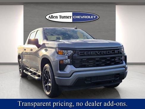New 2026 Chevrolet Silverado 1500 Custom w/ Turbomax Blackout Package RWD image 2