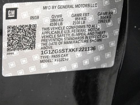 Used 2019 Chevrolet Malibu RS w/ LPO, Convenience Package 1 image 43