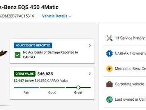 Certified 2023 Mercedes-Benz EQS 450+ 4MATIC SUV image 3