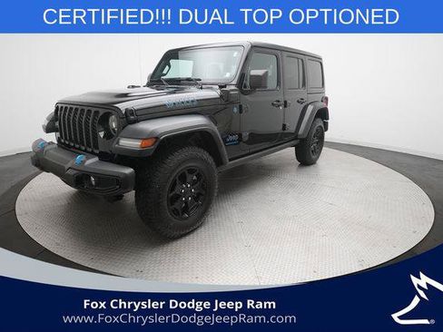 Certified 2023 Jeep Wrangler Unlimited w/ Cold Weather Group AWD/4WD image 1