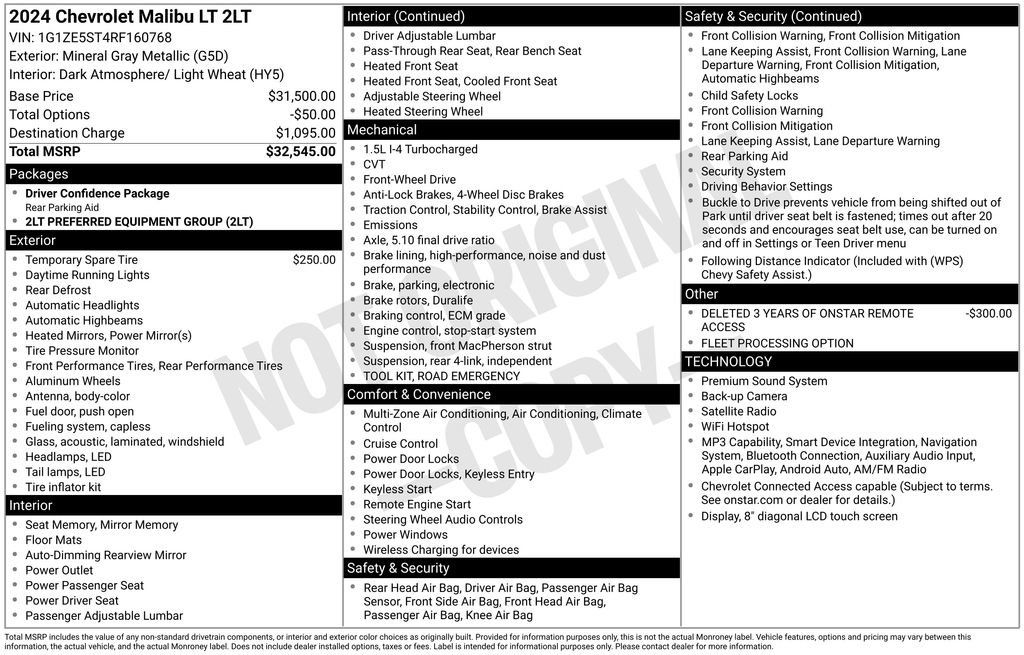 Used 2024 Chevrolet Malibu LT FWD image 5