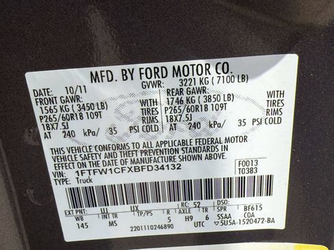 Used 2011 Ford F150 XLT w/ XLT Chrome Pkg RWD image 22