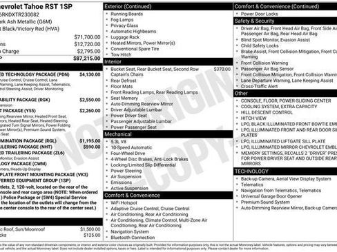 New 2026 Chevrolet Tahoe RST w/ Advanced Technology Package image 4