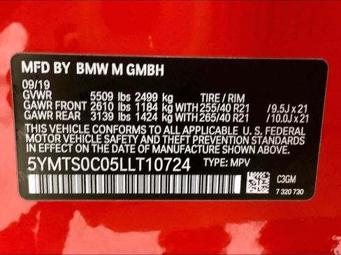 Used 2020 BMW X3 M w/ Executive Package image 36