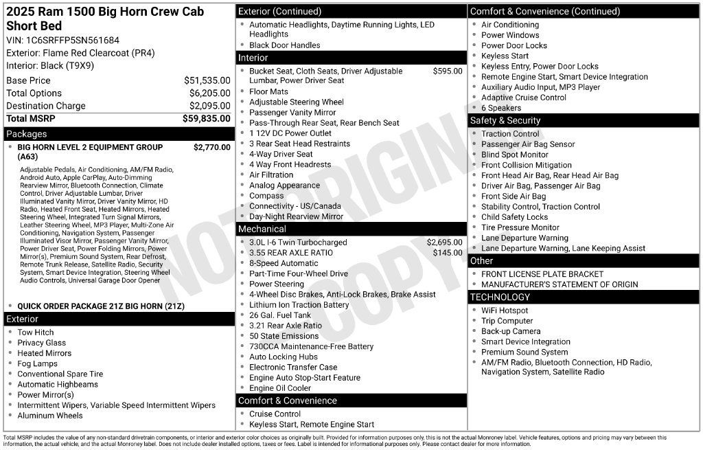 Used 2025 RAM 1500 Big Horn AWD/4WD image 33