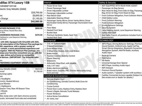 Certified 2022 Cadillac XT4 Luxury w/ Cold Weather Package FWD image 23