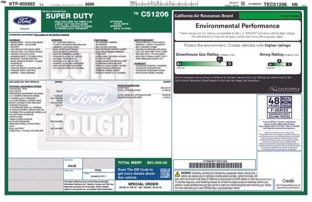 Used 2026 Ford F250 Lariat w/ Chrome Package AWD/4WD image 37