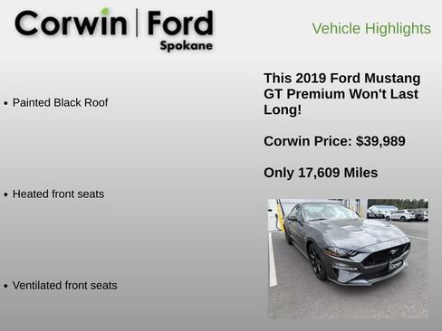 Used 2019 Ford Mustang GT Premium RWD image 12