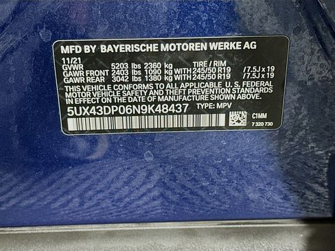 Used 2022 BMW X3 sDrive30i w/ Premium Package 2 image 12
