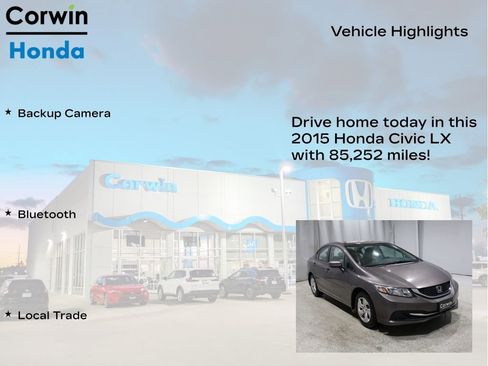 Used 2015 Honda Civic LX image 6