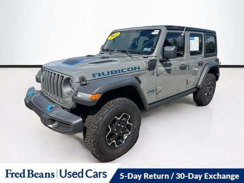 Used 2022 Jeep Wrangler Unlimited Rubicon 4xe AWD/4WD image 4
