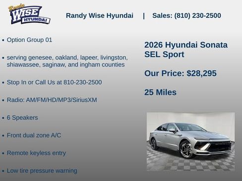 New 2026 Hyundai Sonata SEL image 5