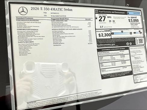 New 2026 Mercedes-Benz E 350 E 350 image 17