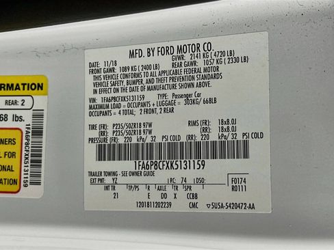 Used 2019 Ford Mustang GT w/ Equipment Group 301A RWD image 31