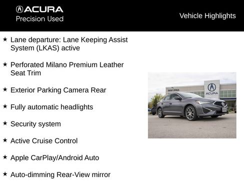 Certified 2019 Acura ILX FWD image 13