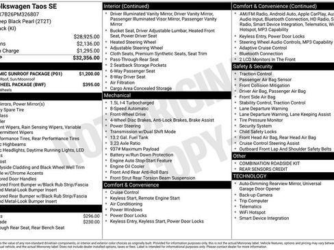 Certified 2023 Volkswagen Taos SE w/ Panoramic Sunroof Package FWD image 7