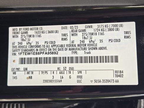 Used 2023 Ford F150 Tremor w/ Equipment Group 402A High AWD/4WD image 35