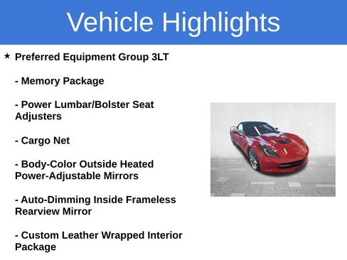 Used 2019 Chevrolet Corvette Stingray Convertible w/ 3LT Preferred Equipment Group RWD image 4