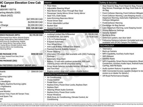 Used 2024 GMC Canyon Elevation w/ Convenience Package AWD/4WD image 39
