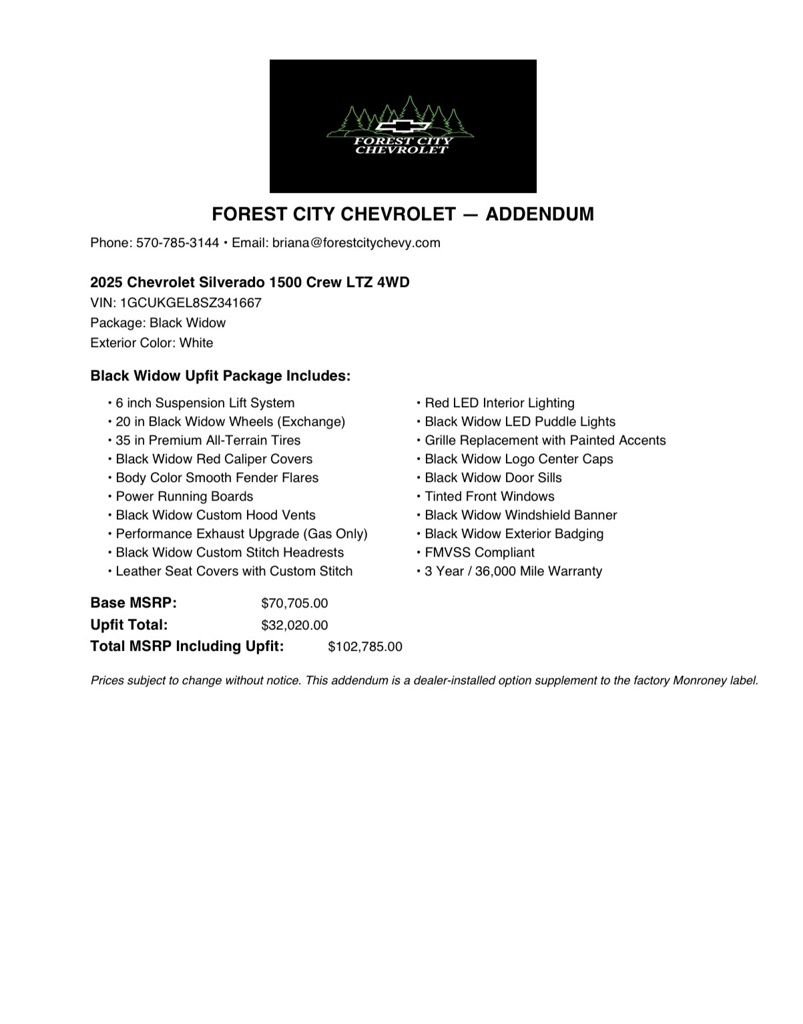 New 2025 Chevrolet Silverado 1500 LTZ AWD/4WD image 2