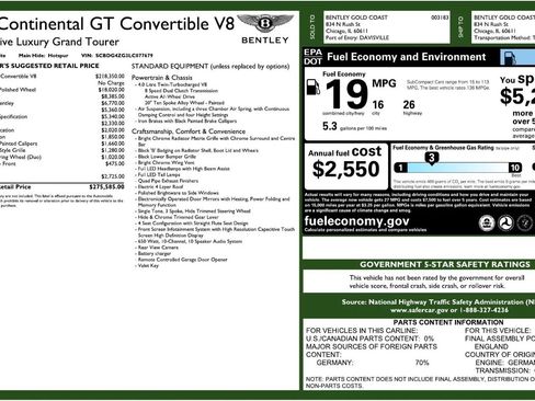 Used 2020 Bentley Continental GT V8 AWD/4WD image 6