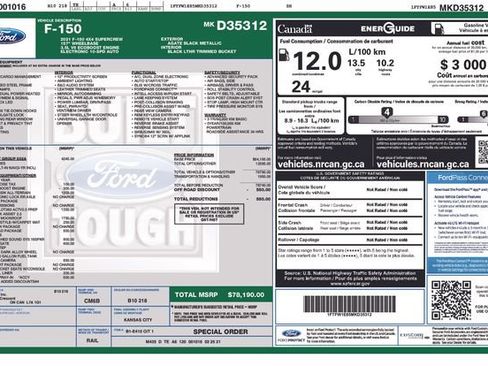 Used 2021 Ford F150 Lariat w/ Equipment Group 502A High AWD/4WD image 32
